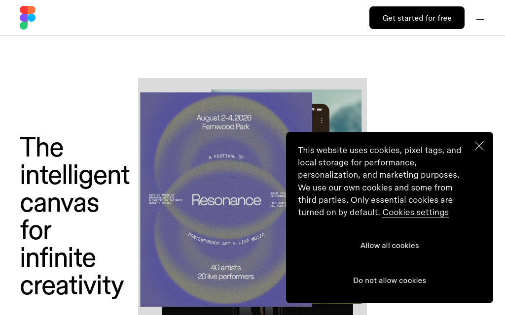 The figma.com homepage as captured for this scan